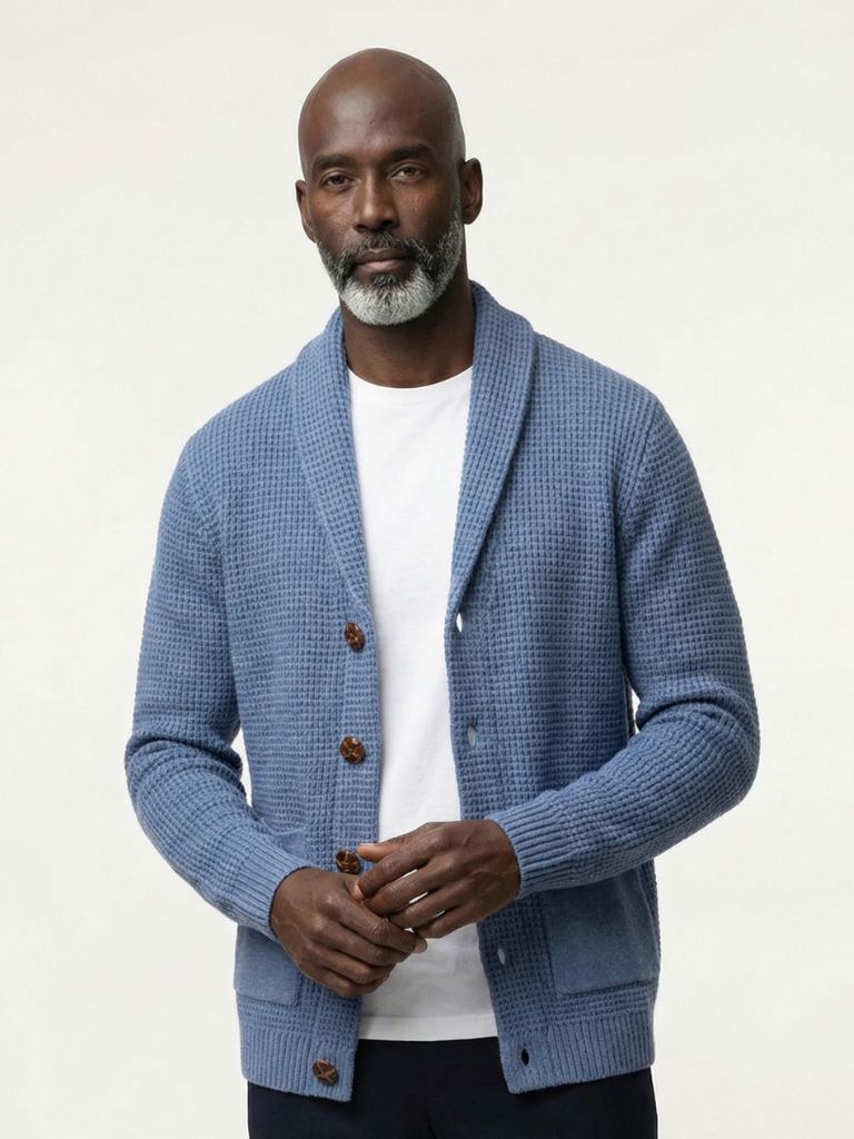 Sophisticated Winter Wool Cardigan - Cross & Crown