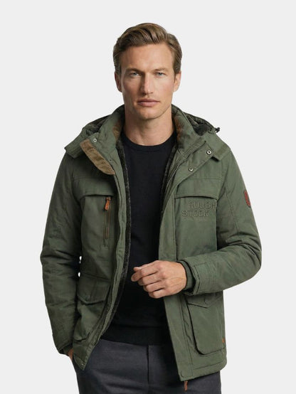 Military Hooded Jacket - Cross & Crown