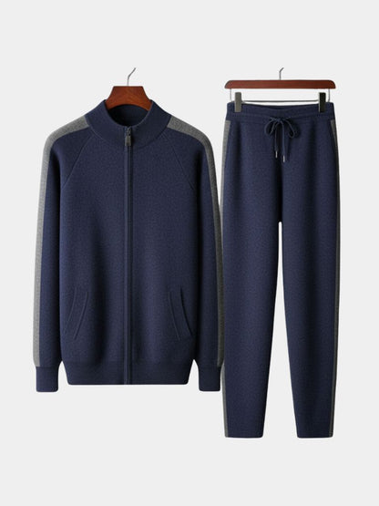 Navy Heritage Cashmere Set – Cross & Crown