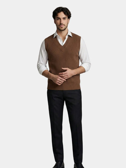 Knit Vest Waistcoat - Cross & Crown