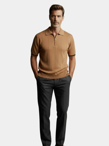 Royal Zip Polo – Cross & Crown