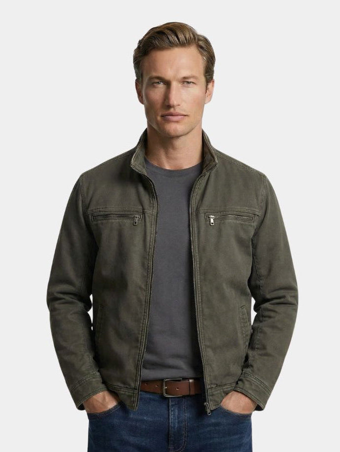 Valmont Vintage Olive Field Jacket - Cross & Crown