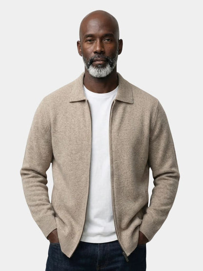 Cashmere Heritage Knit Jacket - Cross & Crown