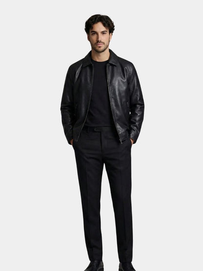 Denver Leren Jas - <tc>Cross & Crown</tc>