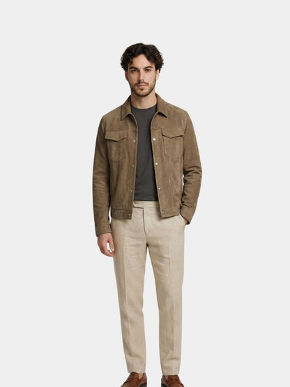 Laurent Leren Aviatorjasje - <tc>Cross & Crown</tc>