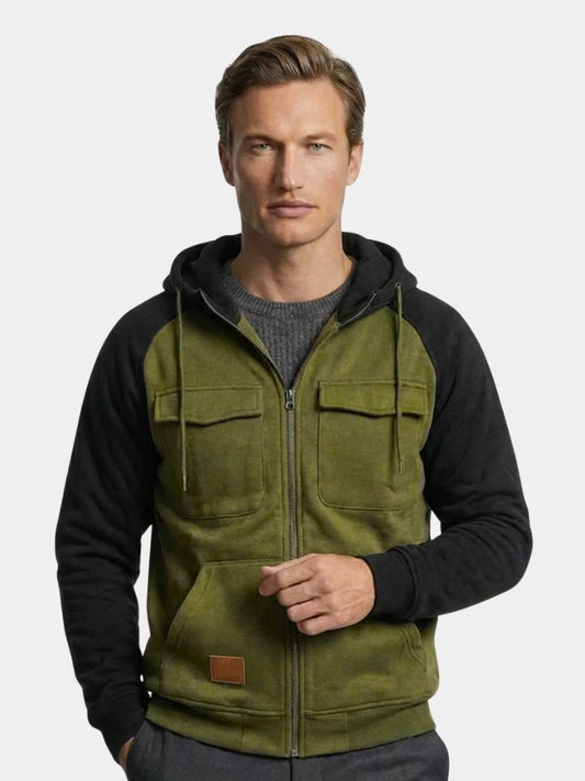Cargo Trek Zip Hoodie - Cross & Crown
