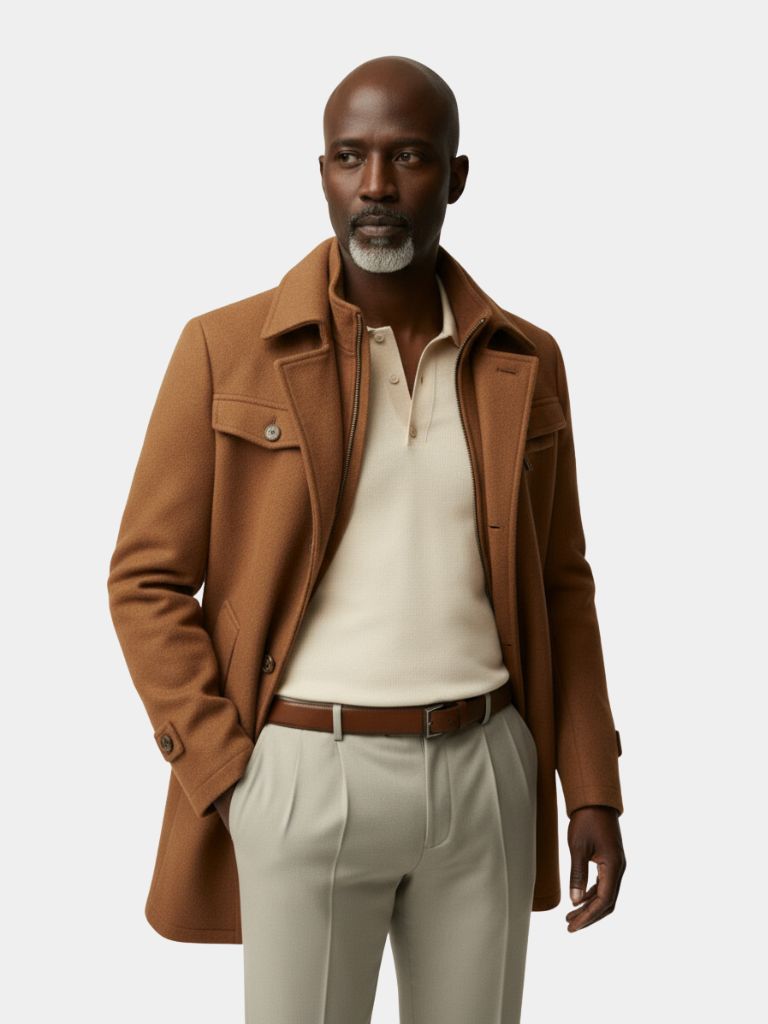 Essential Wool Blend Coat - Cross & Crown