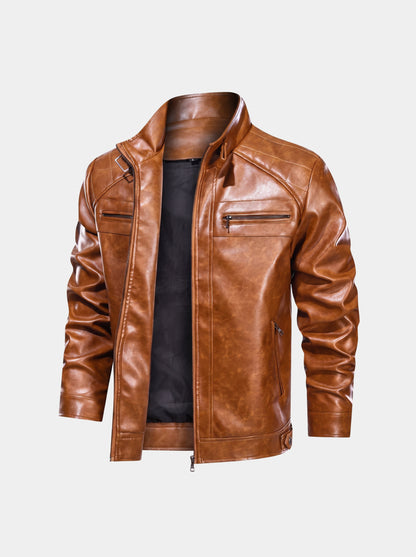 Vulcan Diamond Leather Jacket – Cross & Crown