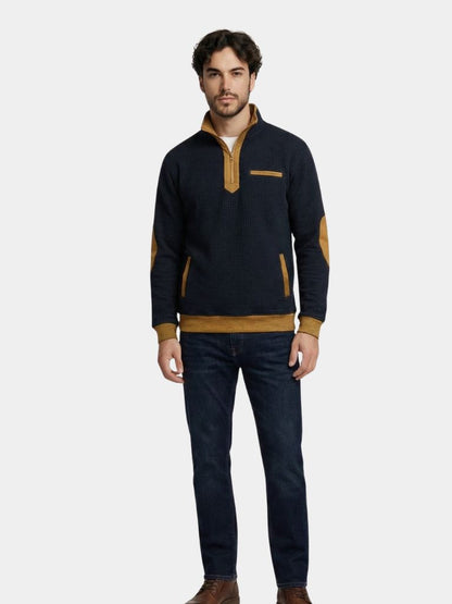 Explorer High Collar Quarter Zip Pullover - Cross & Crown