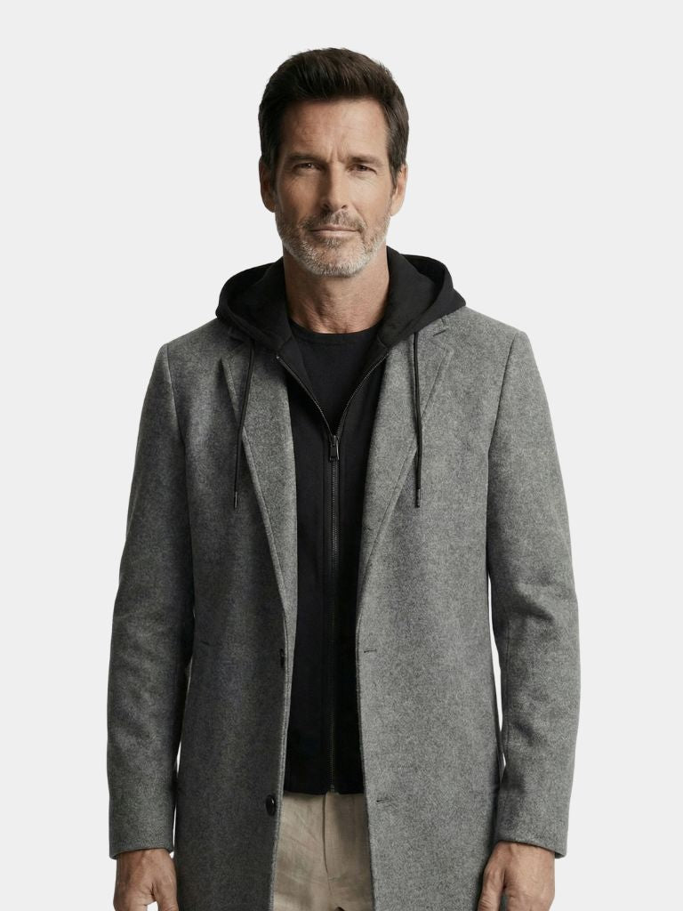 Metropolitan Hooded Overcoat - Cross & Crown