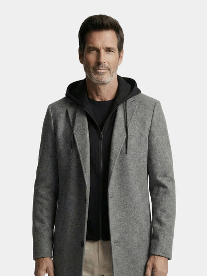 Metropolitan Hooded Overcoat - Cross & Crown