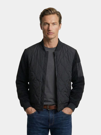 Sherpa mouwen gewatteerde bomberjack - <tc>Cross & Crown</tc>