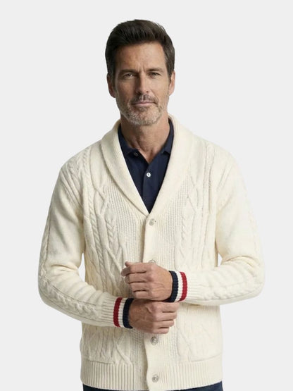 Academy Shawl-Neck Knit - Cross & Crown