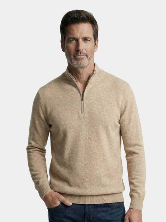 Merino Half Zip Sweater - Cross & Crown