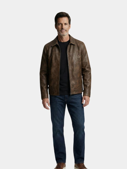 リージェント・エステート・レザー・ジャケット - クロス＆クラウン