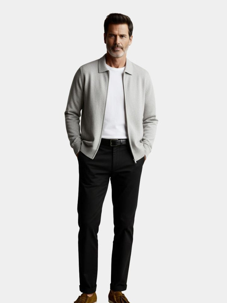 Kasjmier Heritage Knit Jas - <tc>Cross & Crown</tc>