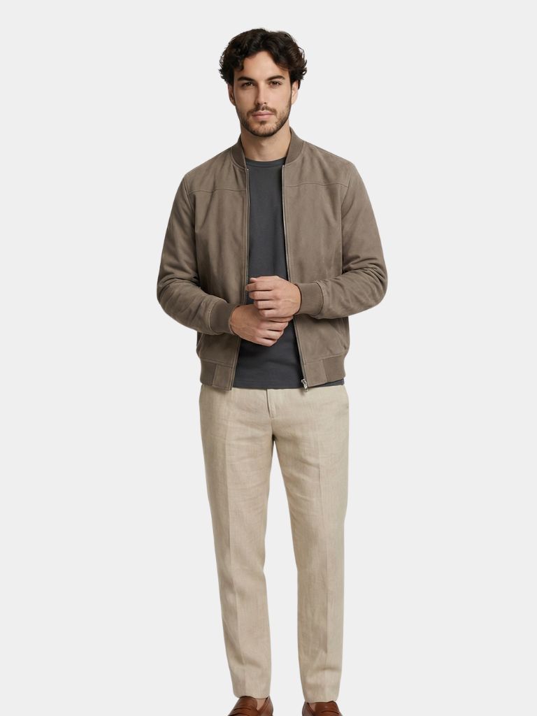 Ashwood Bomber Suede Jacket – Cross & Crown