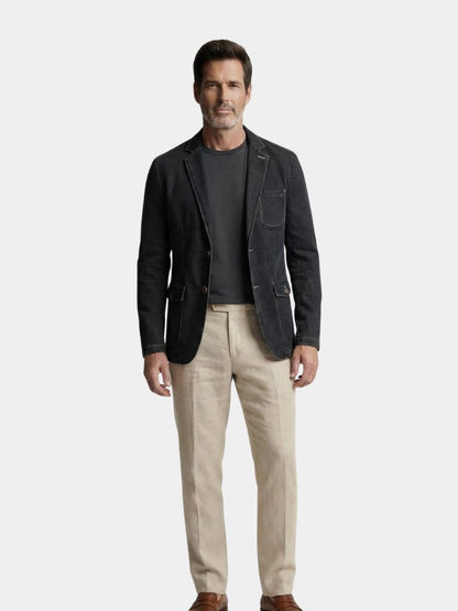 Denim Convenant Blazerjasje - <tc>Cross & Crown</tc>