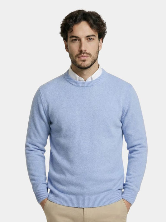 Linear Core Cotton Pullover - Cross & Crown