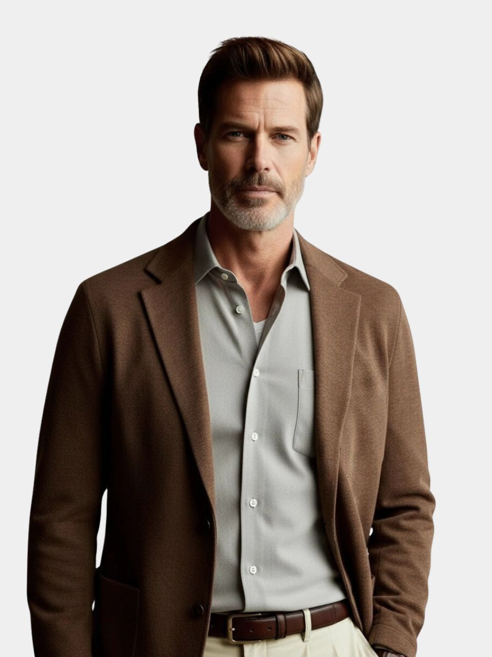 Laurent Italienischer Kaschmir Blazer - <tc>Cross & Crown</tc>