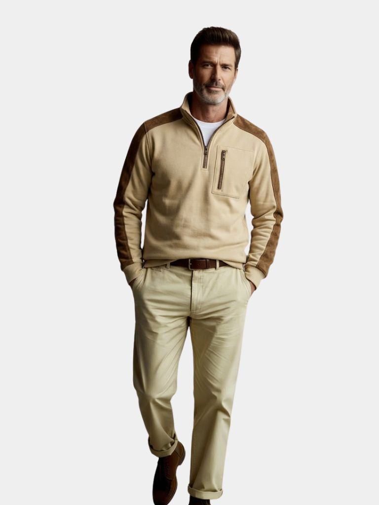 Urban Explorer High Collar Quarter Zip Pullover - Cross & Crown