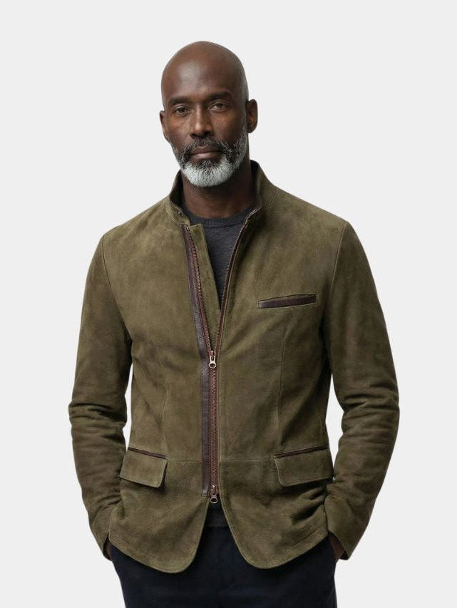 Bearstone Suede Field Jacket - Cross & Crown