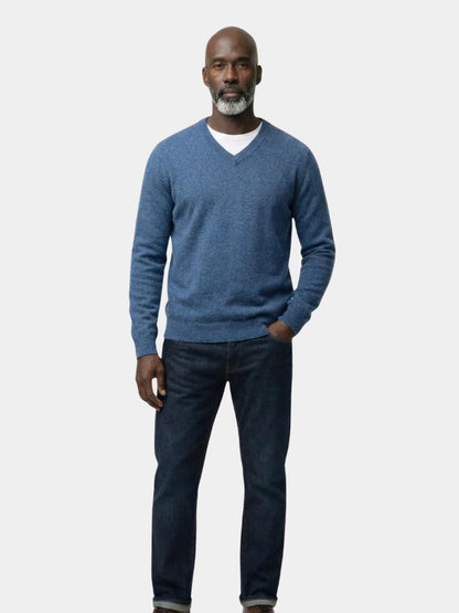 Kasjmier V Hals Knitwear Trui - <tc>Cross & Crown</tc>