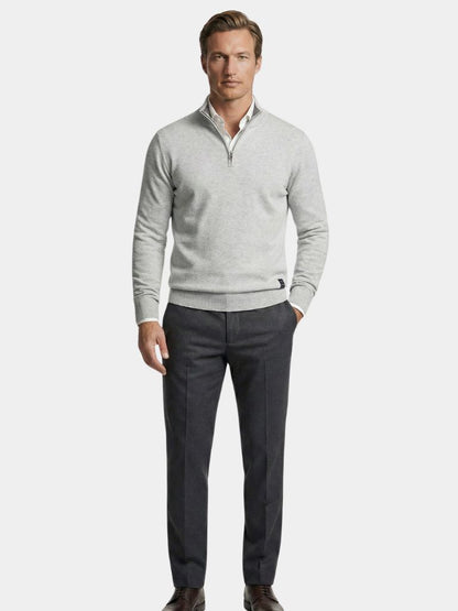 Half Zip Knitwear Pullover Sweater - Cross & Crown
