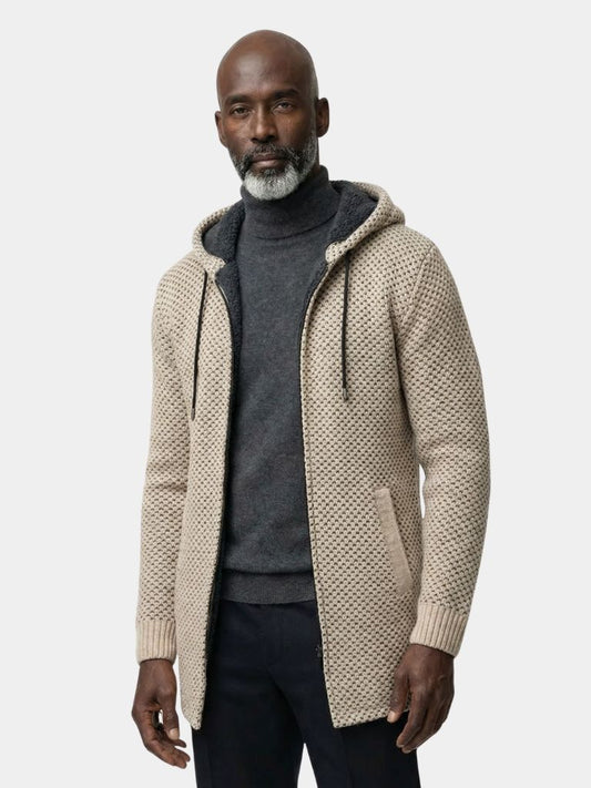 Lugano Knitted Hooded Winter Coat - Cross and Crown