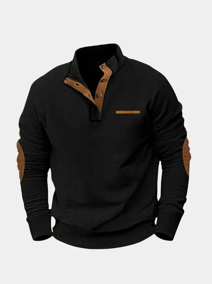 Monaco Casual Henley Pullover - Cross & Crown