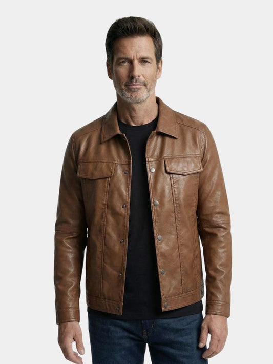 Bronze Rebel Leather Jacket – Cross & Crown