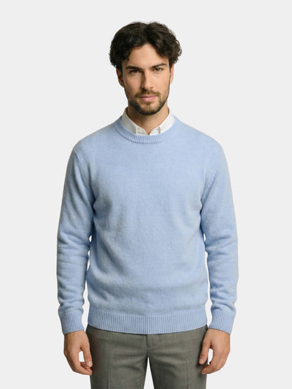 Linear Core Cotton Pullover - Cross & Crown