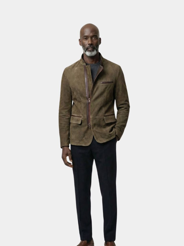 Bearstone Suede Field Jacket - Cross & Crown