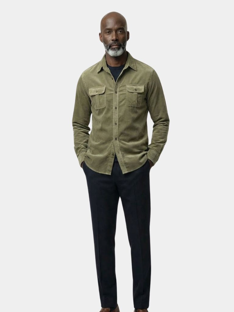 Casual Business Corduroy Shirt - Cross & Crown