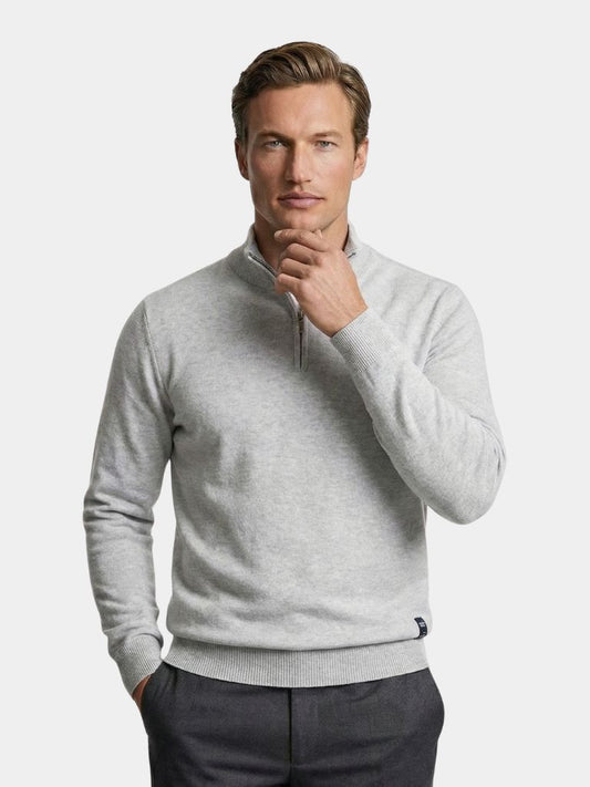 Half Zip Knitwear Pullover Sweater - Cross & Crown