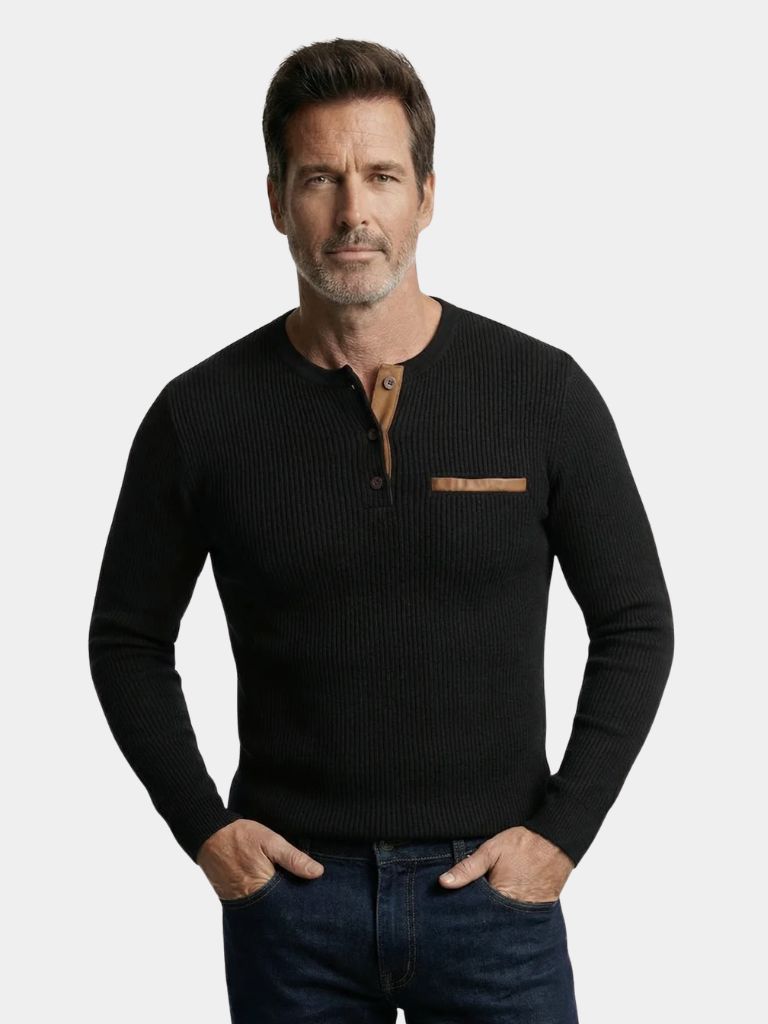 Corduroy Long Sleeve T-Shirt - Cross & Crown