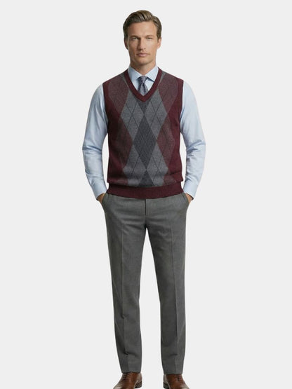 Academic Essential Strickweste - <tc>Cross & Crown</tc>