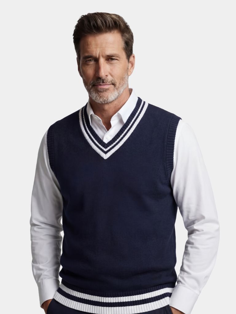 Old Money Essential Knit Vest - Cross & Crown