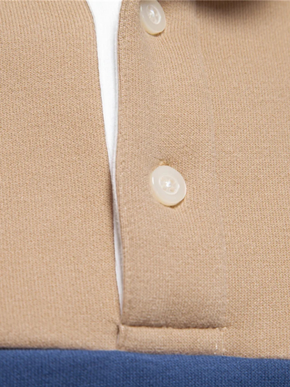 Alpine Zip-Neck Polo Pullover - Cross & Crown