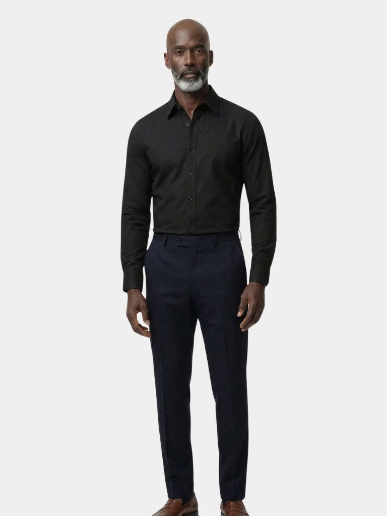Elegant Spearpoint Collar Shirt - Cross & Crown
