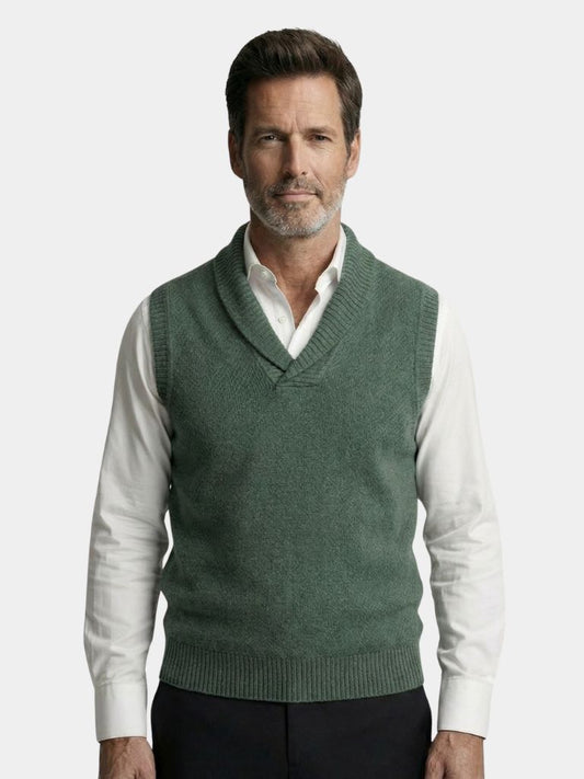 British Knit Vest Waistcoat - Cross & Crown