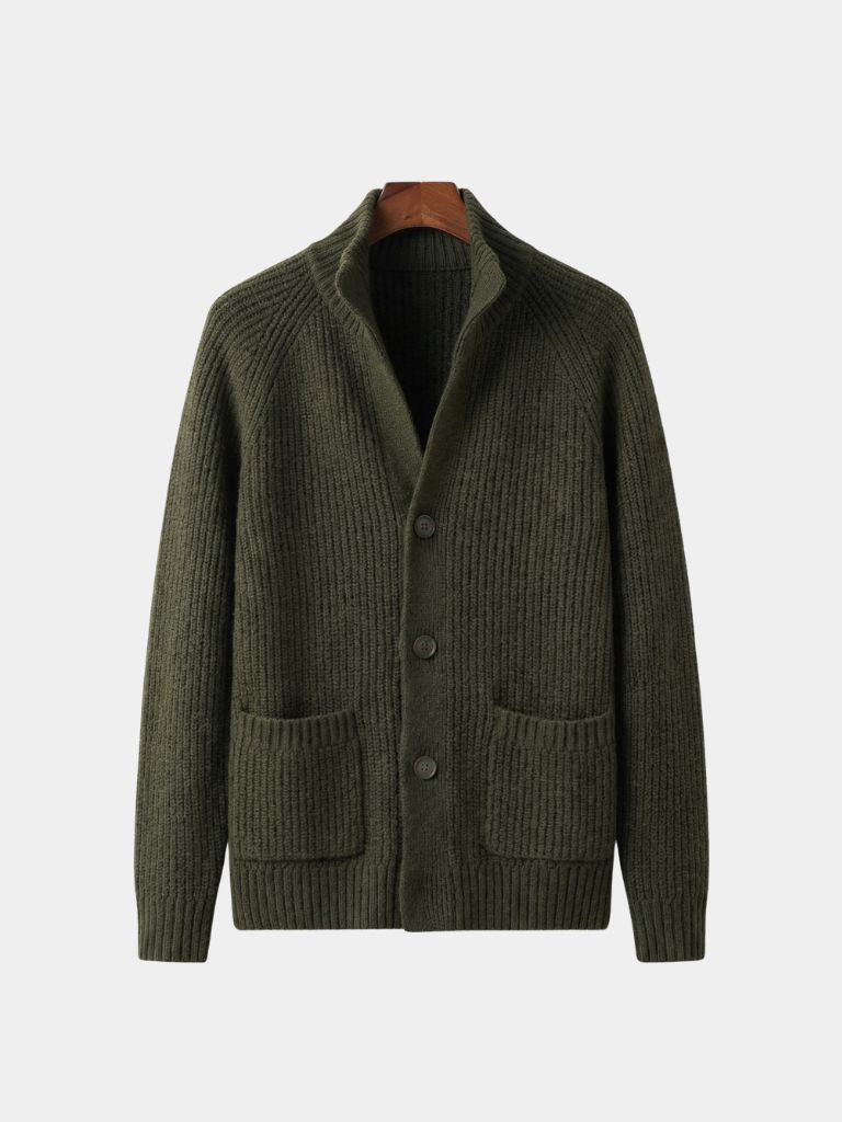 Classic Heritage Botton Knit Jacket - Cross & Crown