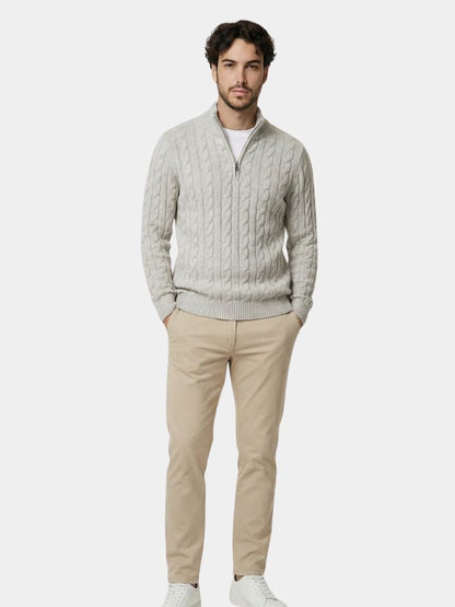 Essential Half Zip Curve Pullover - <tc>Cross & Crown</tc>