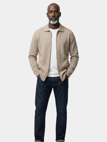 Cashmere Heritage Knit Jacket - Cross & Crown