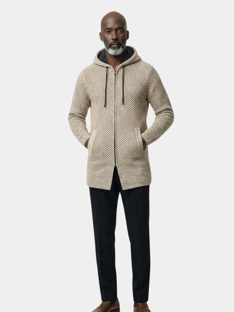 Lugano Knitted Hooded Winter Coat - Cross and Crown