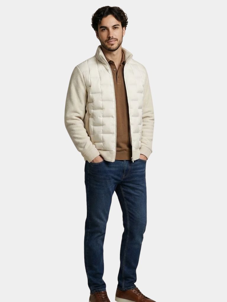 Alpine Cream Hybrid Jacket - Cross & Crown