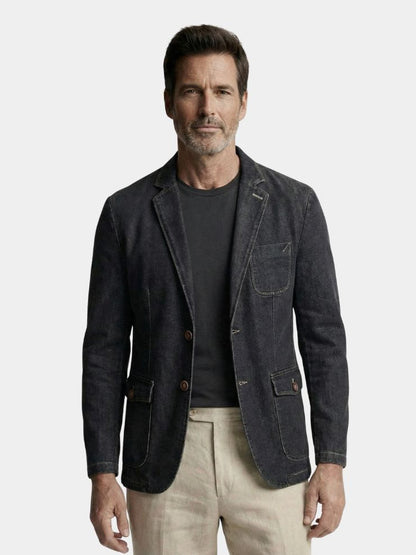 Denim Convenant Blazerjasje - <tc>Cross & Crown</tc>