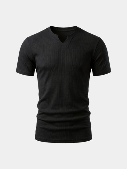 Precision Ribbed Muscle T-Shirt - Cross & Crown