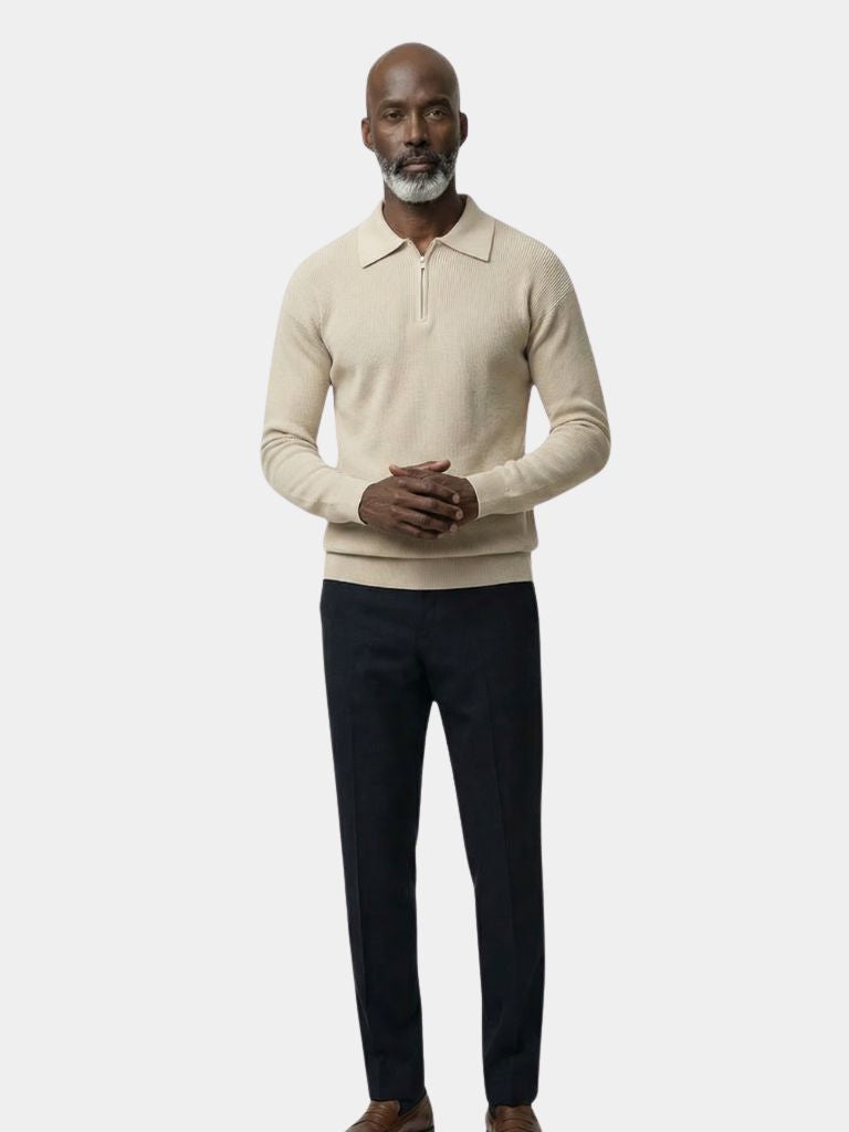 Essential Half Zip Pullover Sweater - Cross & Crown