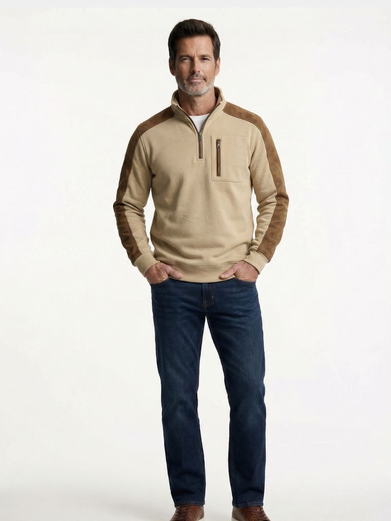 Urban Explorer High Collar Quarter Zip Pullover - Cross & Crown